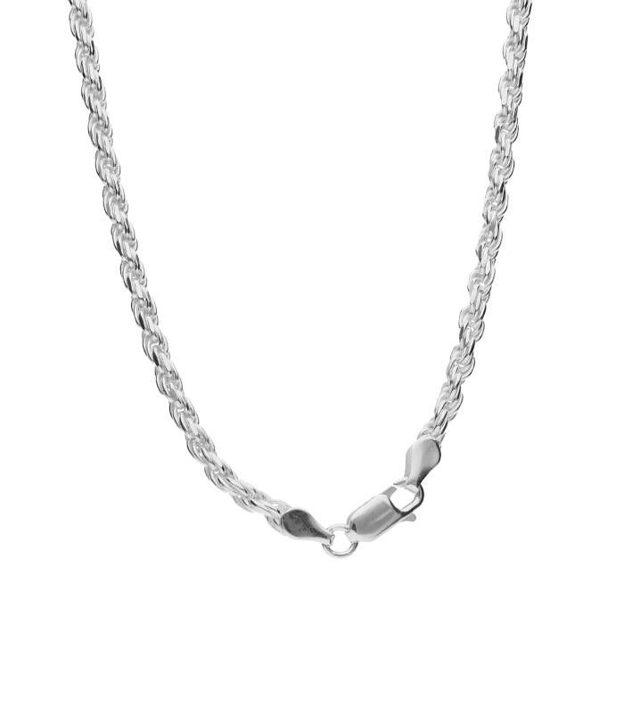 Miniatura: cordón de plata cierre mosqueton