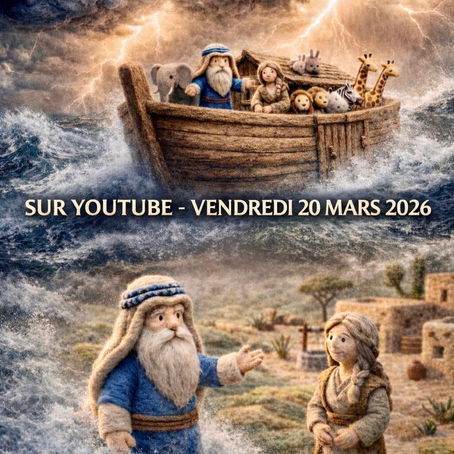 ✨ Plongez dans l’histoire de "Noé" sur YouTube !📅 Rendez-vous le vendredi 20 mars 2026 pour ne rien manquer.🎉 On a hâte de vous y retrouver !