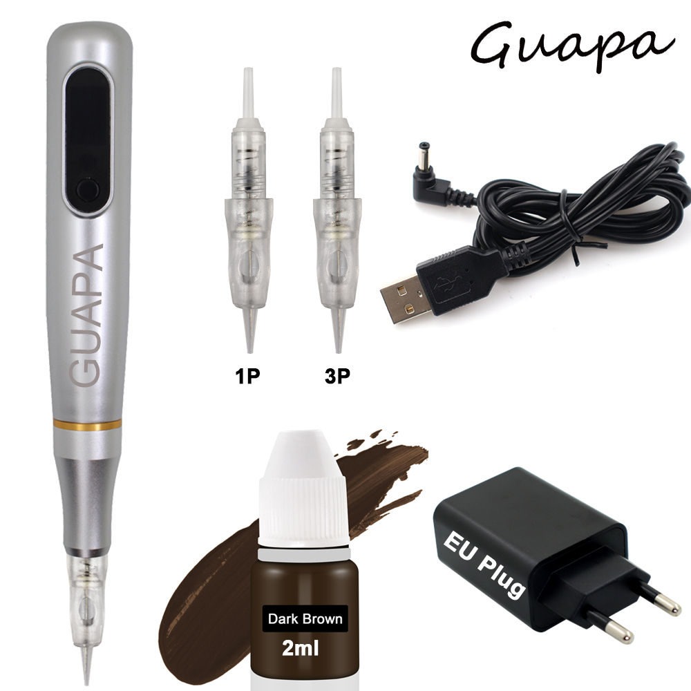 أحدث متعددة الوظائف تجميل دائم ماكينة رسم الوشم التجميلي مع 3 مستويات سرعة قلم 