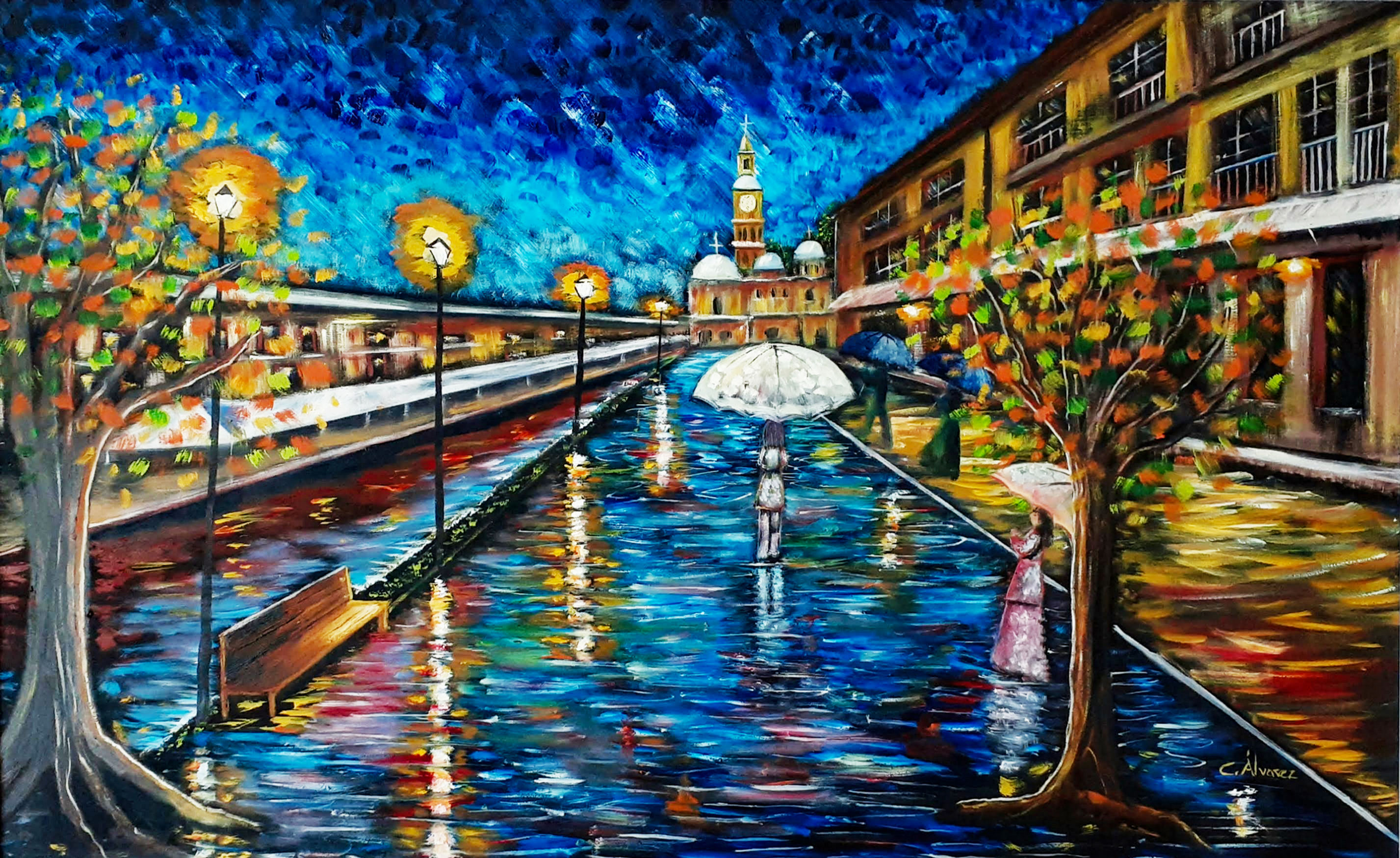 NOCHE DE LLUVIA / RAINY NIGHT (GICLEE)