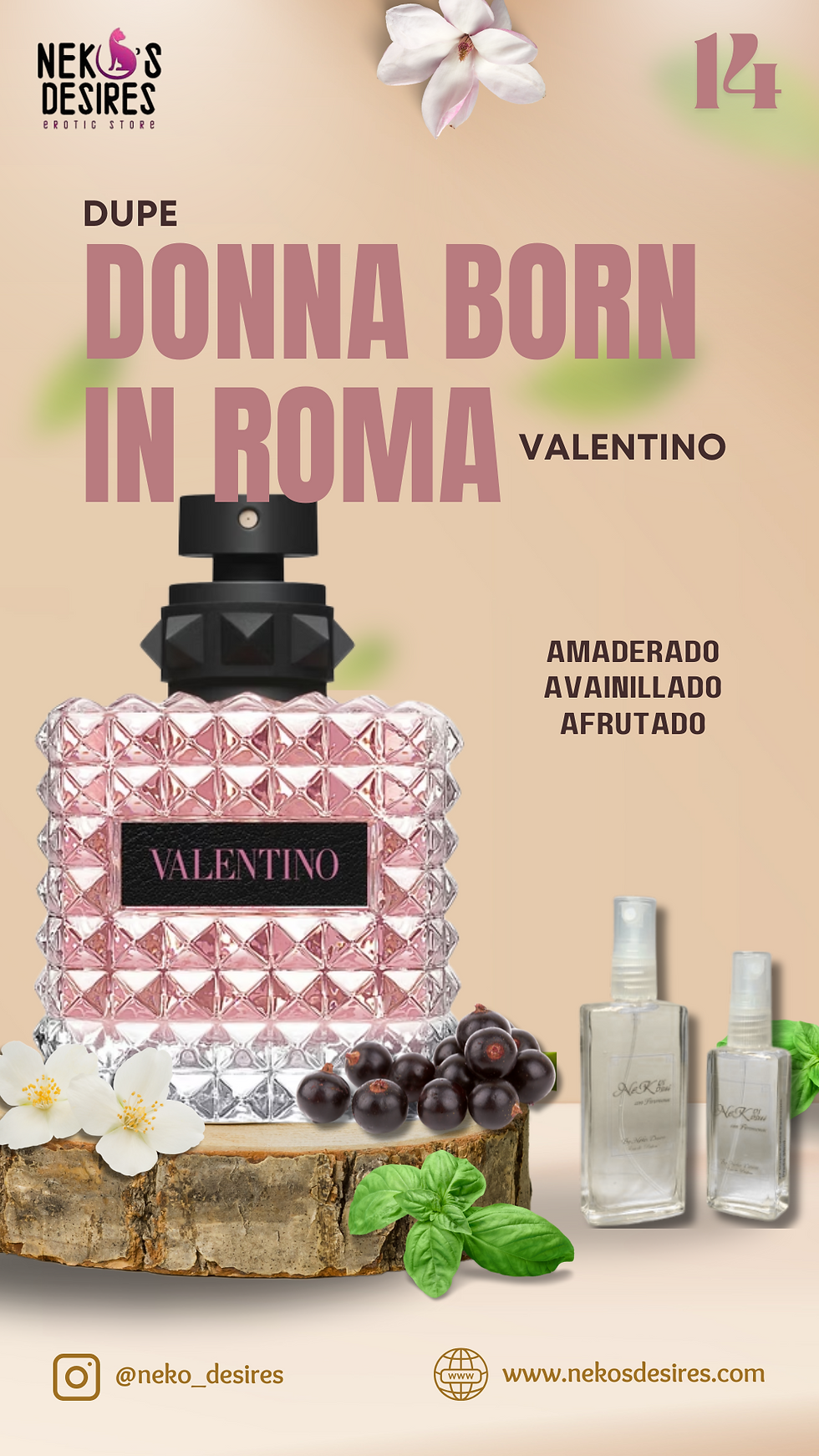 Born In Roma Donna Valentino Dupe Nekos Kosui 14
