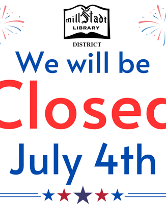 Closed Saturday, July 4, 2026