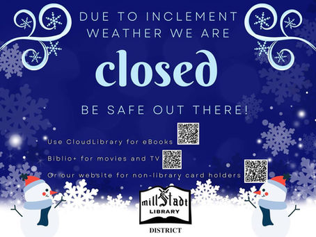 Closed January 26, 2026 Due to Weather