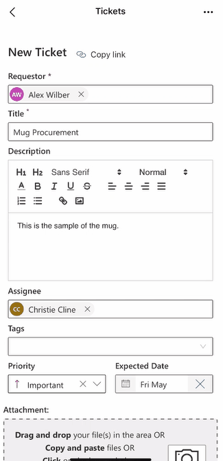 Finding Camera Button in Ticketing as a Service by TeamsWork