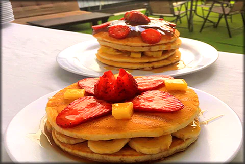 breakfast at Tequila Sunrise Hostel Guatemala