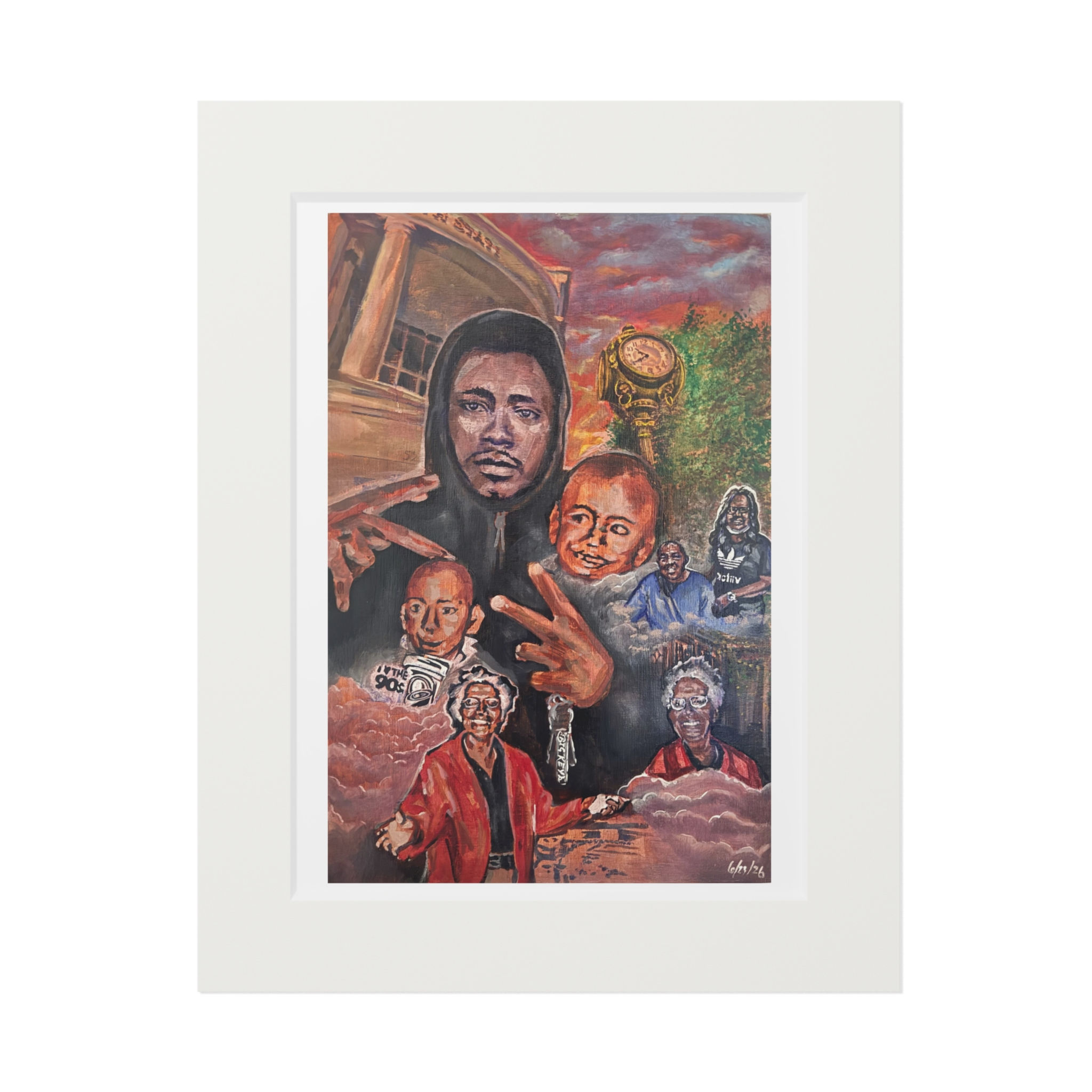 LL HOT ROD Fine Art Prints (Passepartout Paper Frame)
