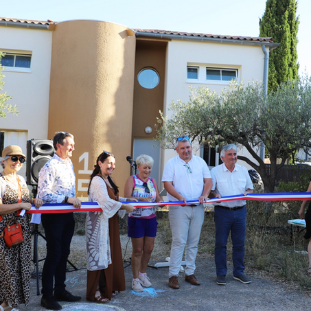 Remoulins : Inauguration symbolique de fin de travaux sur la résidence Hameau de l'Arnède.