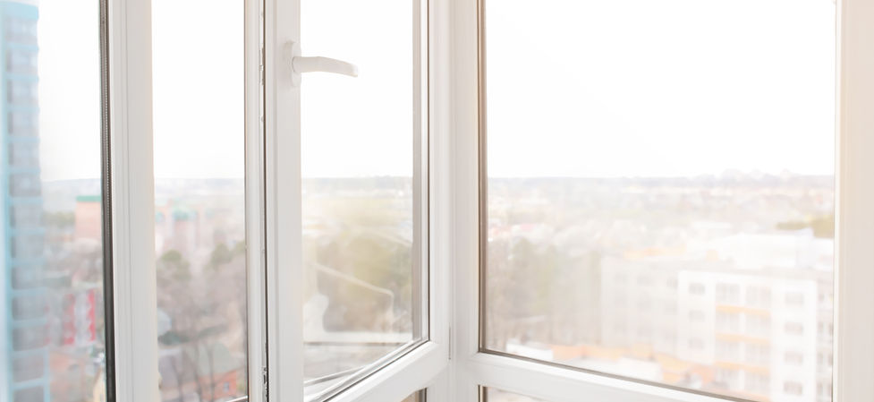 view from inside a home looking out of windows