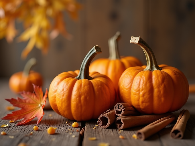 rustic autumn atmosphere with pumpkins cinnamon sticks and warm glow.png