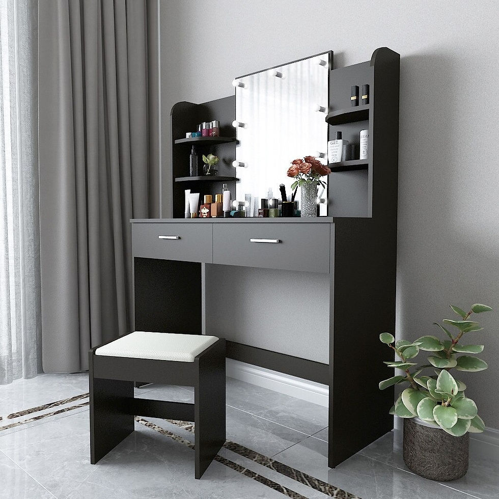 Miniature : Large Dressing Table With Light Bulb