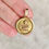 Thumbnail: Vintage gold Qu'hier Que Demain French love token pendant