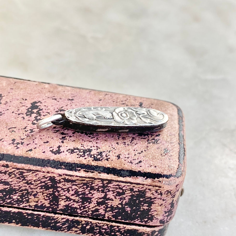 Thumbnail: Vintage Art Nouveau style silver opening fruit knife charm