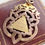 Thumbnail: Antique 1920 9ct gold, enamel 'Justice Truth Philanthropy' eye fob/pendant