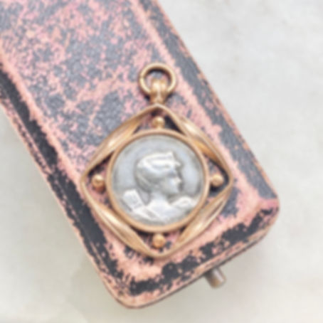 Vintage Art Nouveau style Goddess Diana/Goddess Artemis medallion pendant