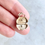 Thumbnail: Vintage 9ct gold opening handbag/bag/purse charm
