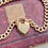 Thumbnail: Vintage 1961 9ct gold heavy heart padlock, graduated curb link bracelet