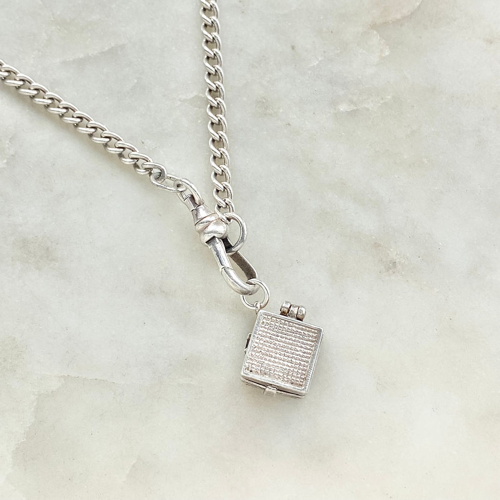 Thumbnail: Vintage sterling silver Nuvo opening vinyl record player charm