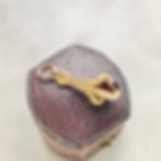 Thumbnail: Vintage gold and garnet talon charm