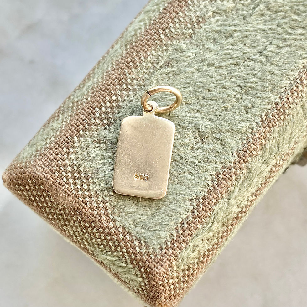 Thumbnail: Vintage rare 9ct gold and enamel '365 HAPPY DAYS' charm