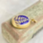 Thumbnail: Vintage gold tone and enamel fern opening locket
