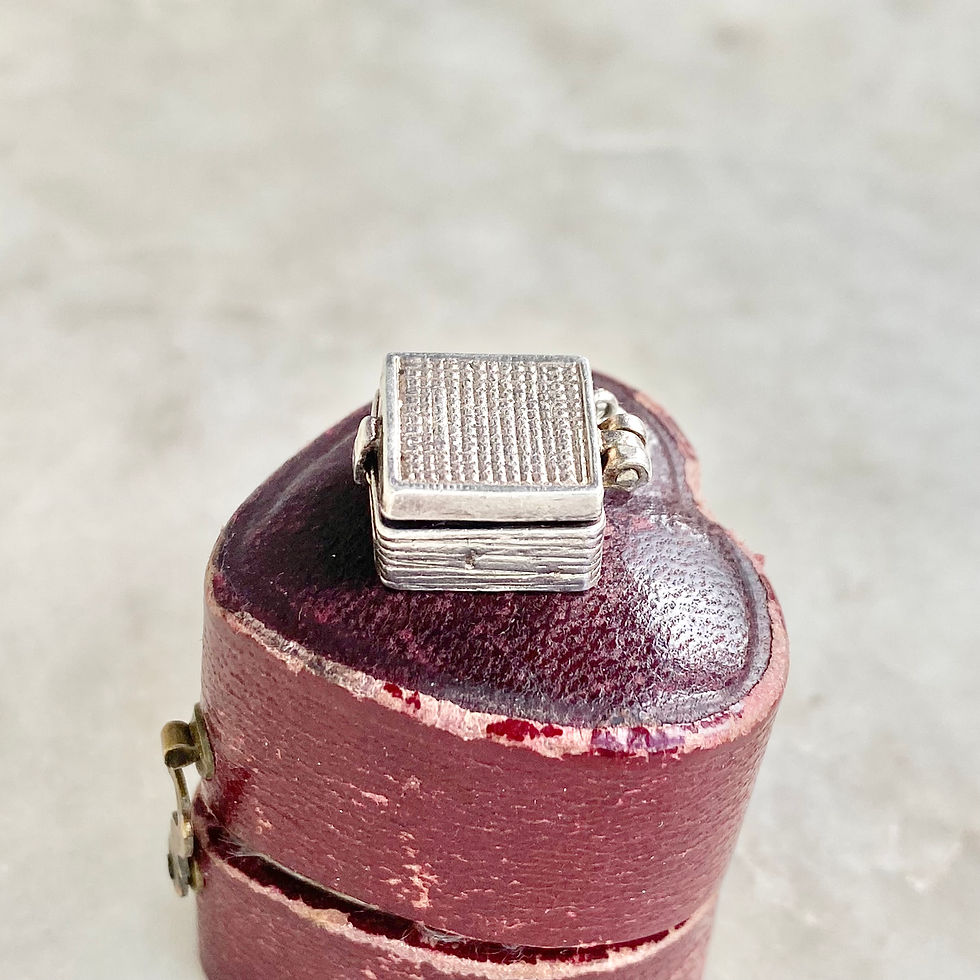 Thumbnail: Vintage sterling silver Nuvo opening vinyl record player charm