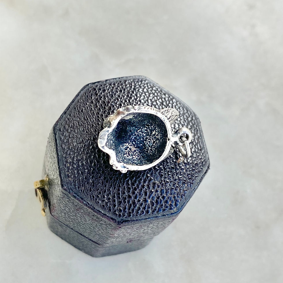 Thumbnail: Vintage silver wolf head/face charm