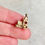 Thumbnail: Vintage 1960s 9ct gold and enamel opening church charm wedding