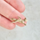 Thumbnail: Vintage solid 9ct gold running fox charm
