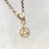 Thumbnail: Vintage 9ct gold triangle warning road sign charm