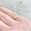Thumbnail: Vintage 18ct gold oval signet ring
