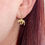 Thumbnail: Vintage 1988 9ct gold leopard drop earrings with post backs