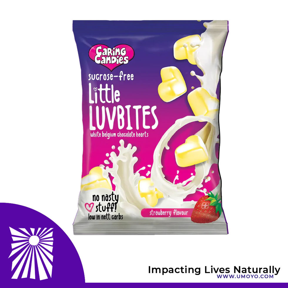 Caring Candies Little Luvbites White Chocolate - Strawberry Flavour
