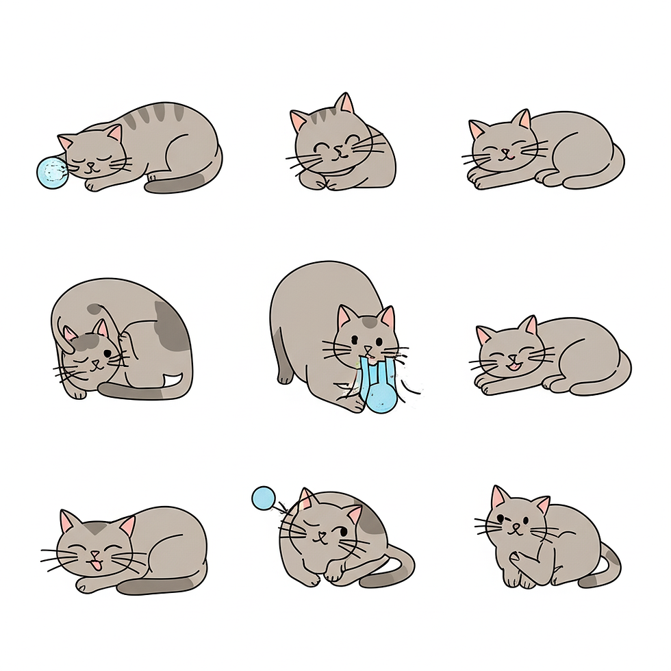 gato feliz