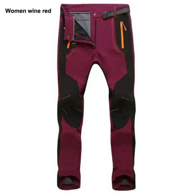 Thumbnail: Warm Fleece Soft Shell Pants Waterproof Windproof Fishing Trousers 5XL