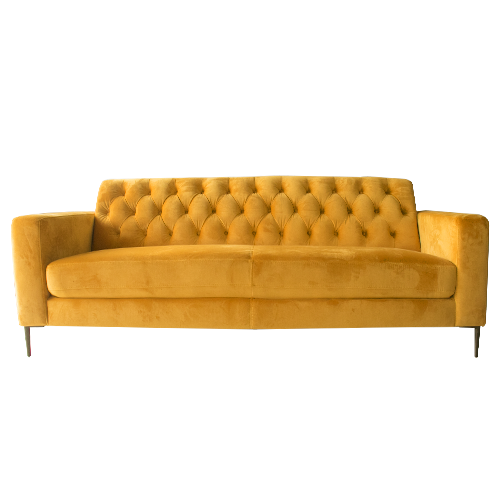 SOFA 3 PUESTOS / VELVET MOSTAZA Full home Nicaragua