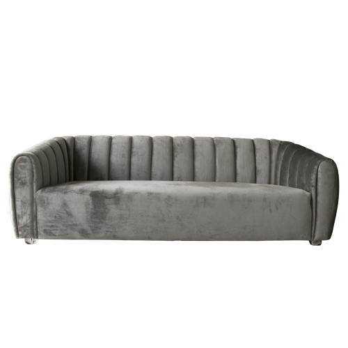 SOFA 3 PUESTOS / VELVET GRIS Full home Nicaragua