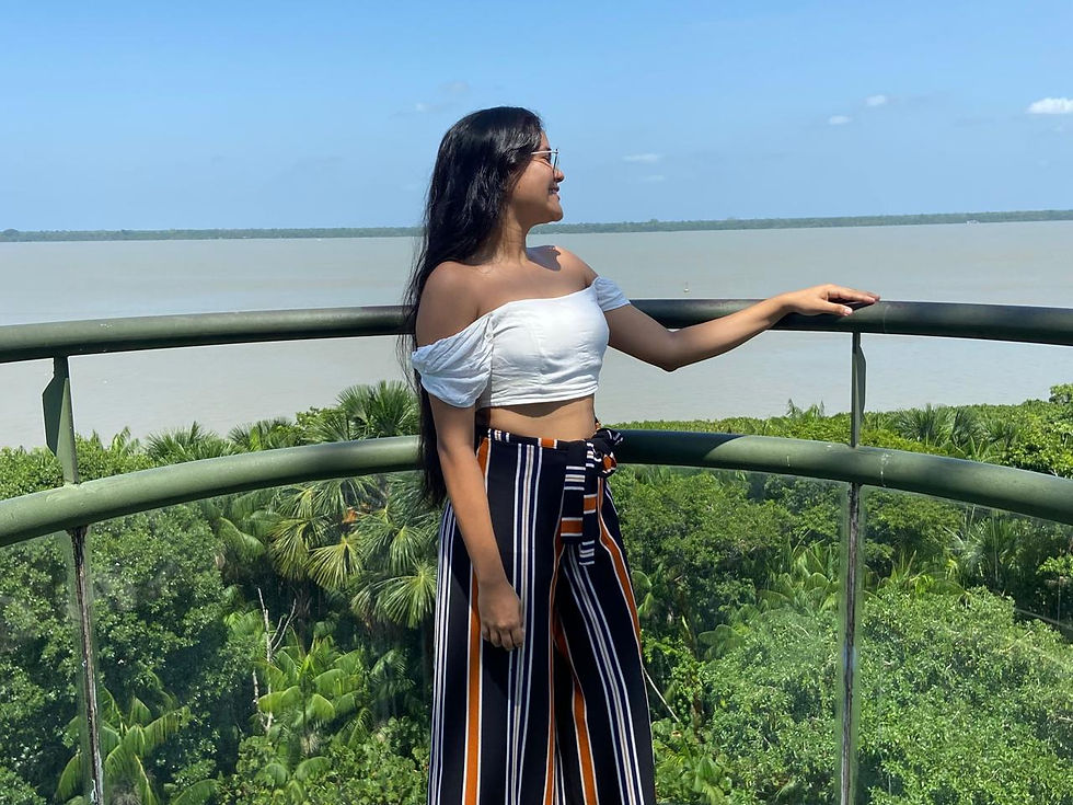 Registro de Laura Paixão em Belém. Foto: arquivo pessoal.