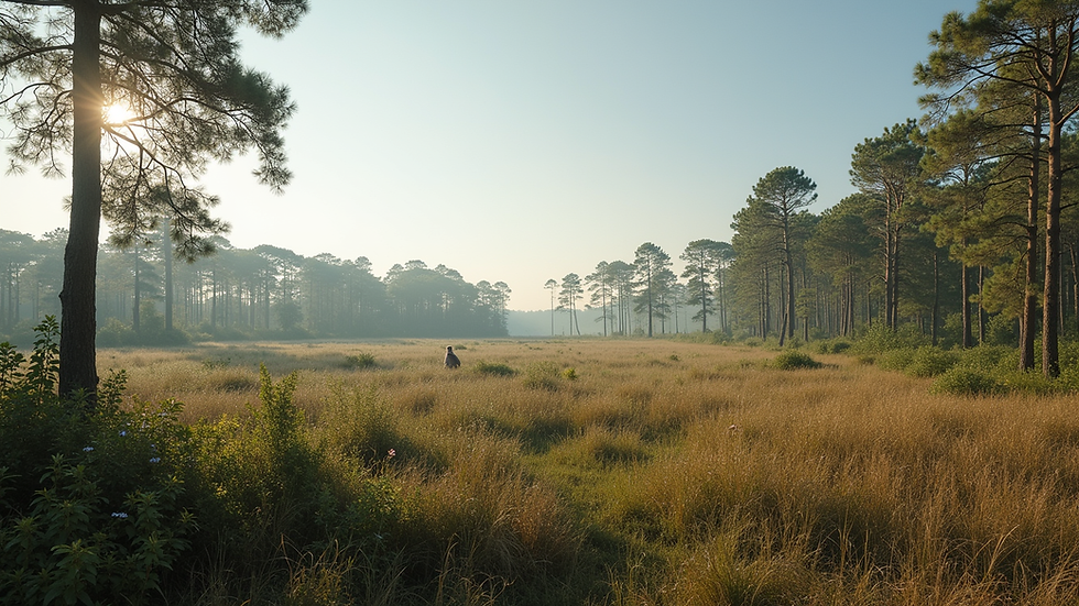 Vista panorámica de un proyecto comunitario de reforestación