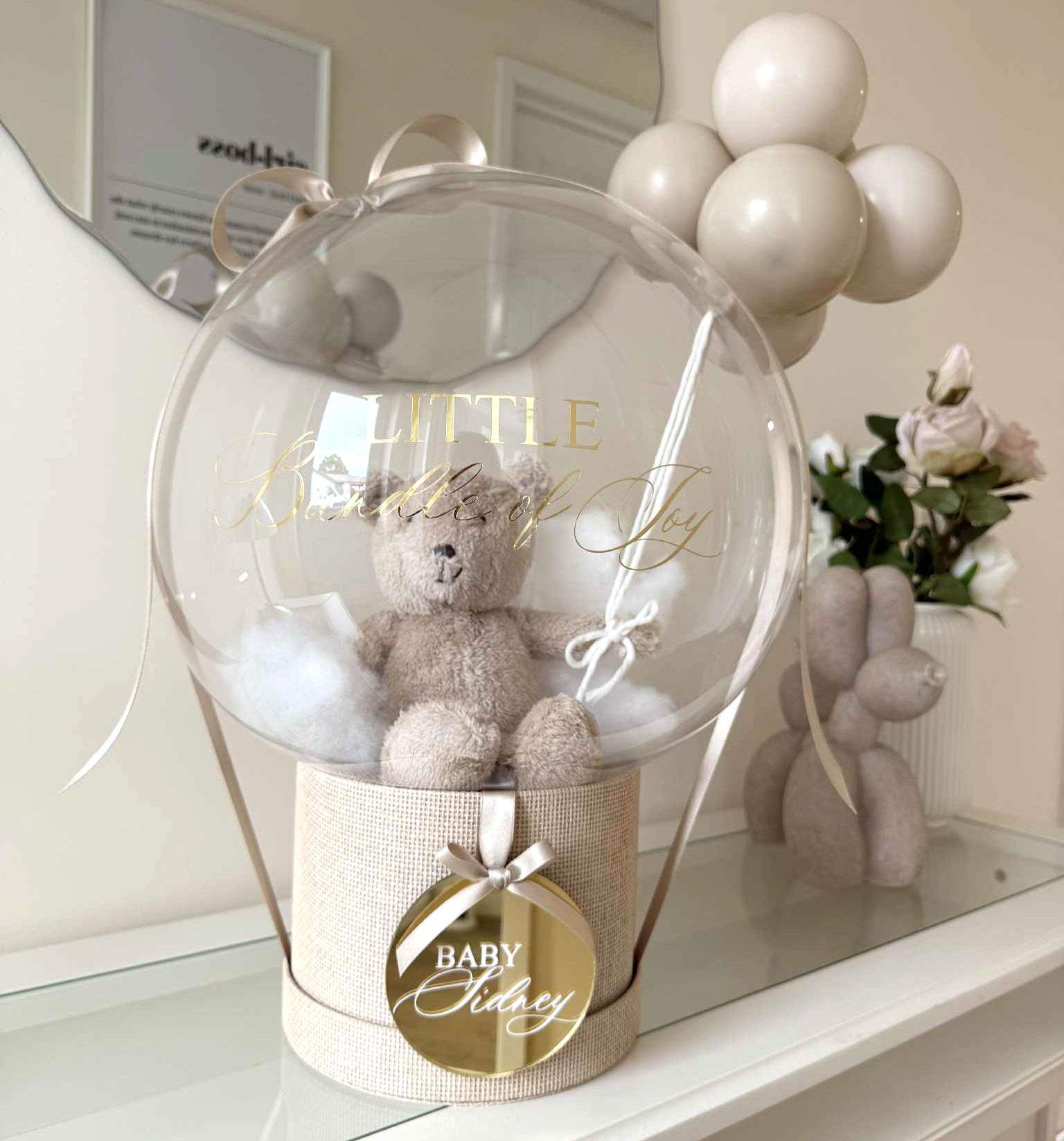 Teddy bear cluster balloon