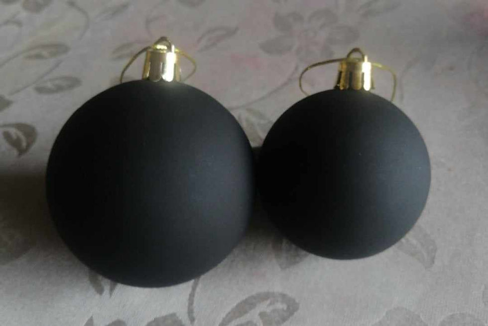 Miniatura: Bombillos Navideños Negros 7 cm - Set x 4