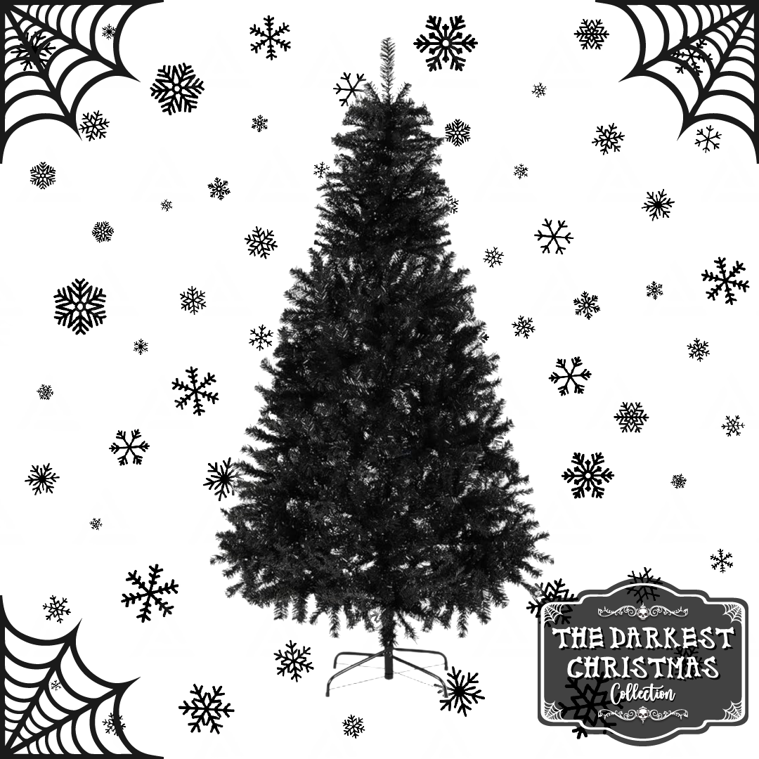 Árbol Navideño Clásico Negro 2.1 m