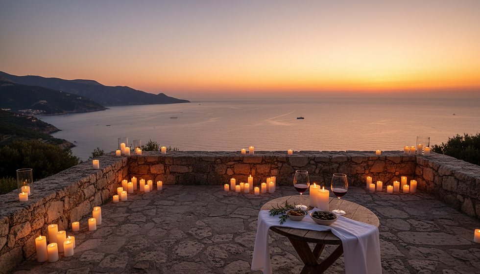 a beautiful setting