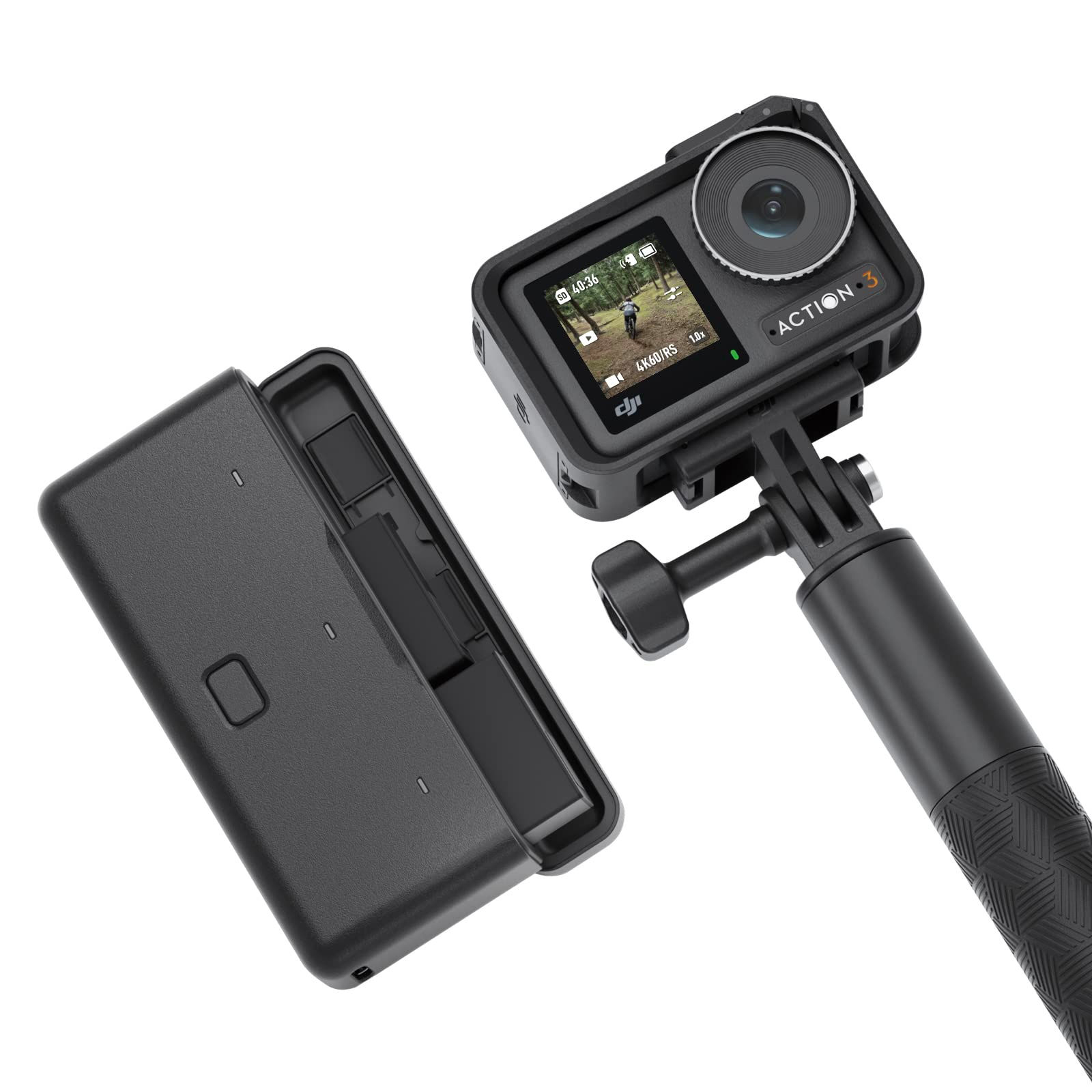 DJI Osmo Action 3 Adventure Combo Waterproof Action Camera with 4K HDR 10-Bit Co