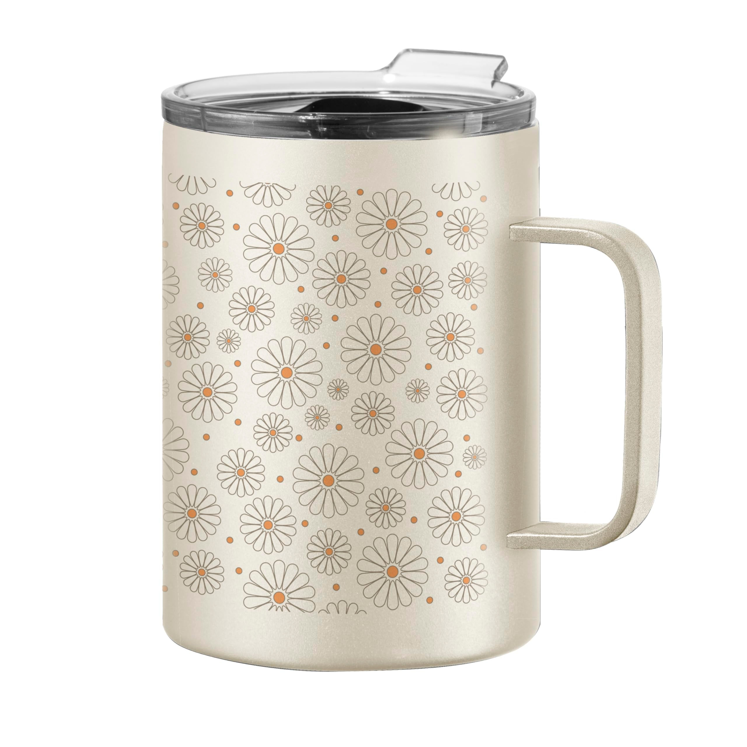 OGGI ThermoMug Stainless Steel Insulated Mug- Double Wall Vacuum Insulated w/Han