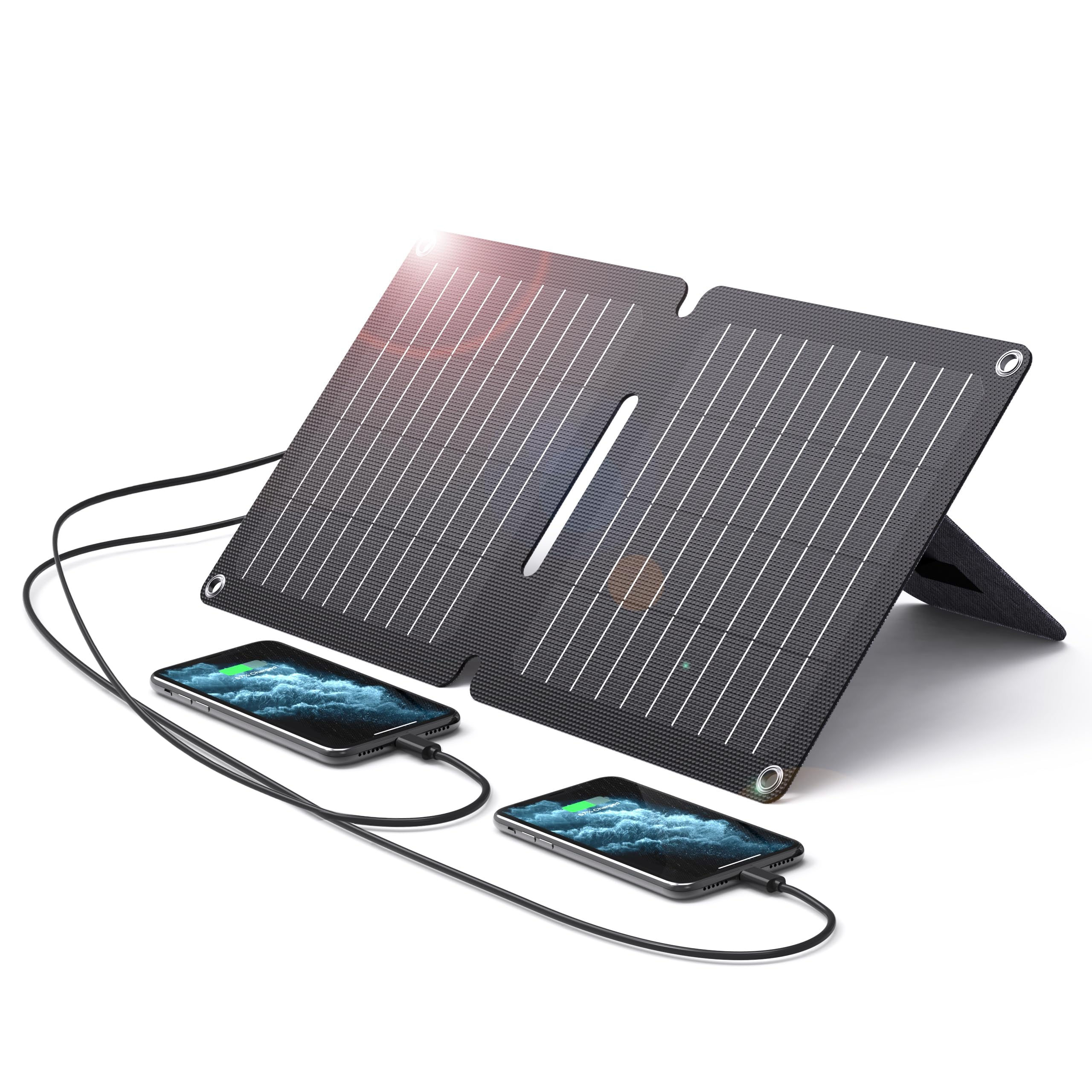 BigBlue 10W ETFE Solar Panel Charger with USB-A and USB-C SolarPowa 10 Portable