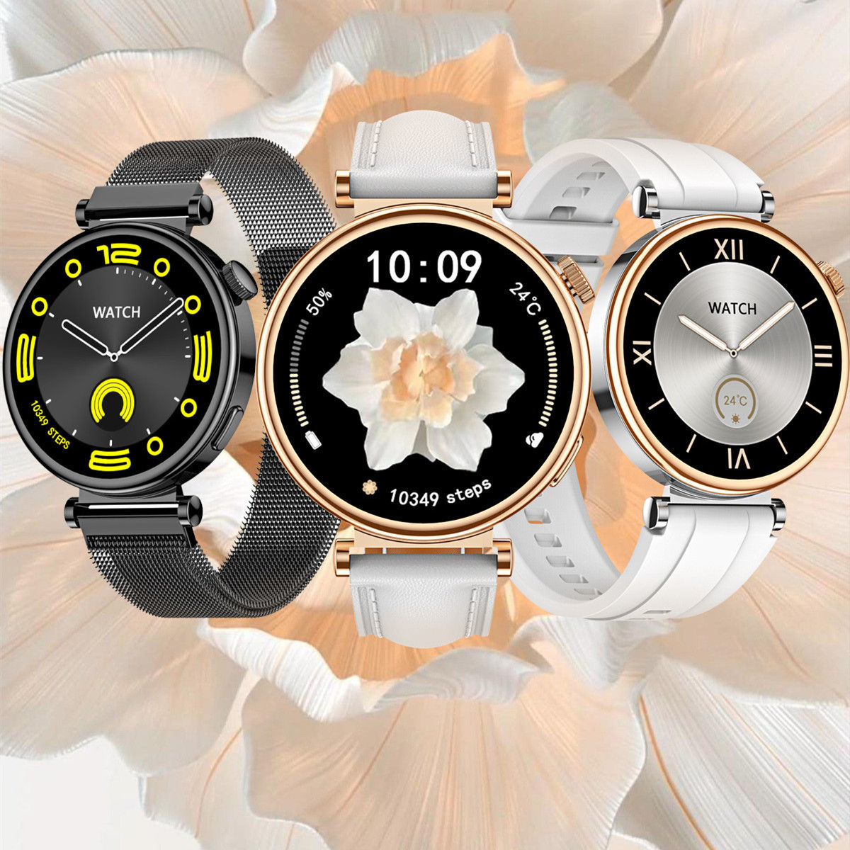 Women's Smart Watch with Heart Rate & Blood Pressure Monitor