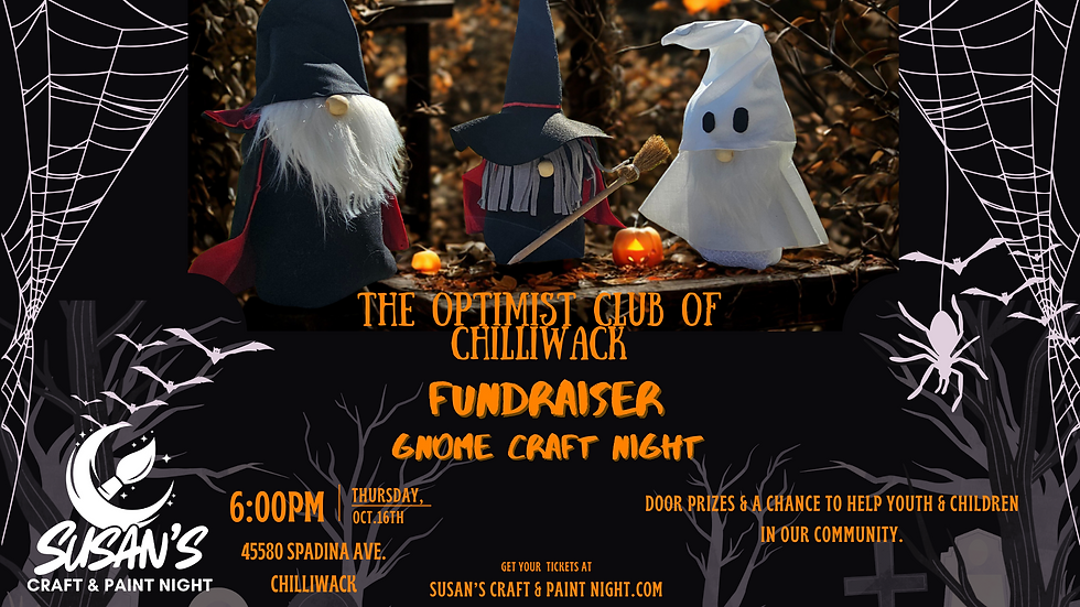 Halloween Gnome Workshop: A Community Fundraiser