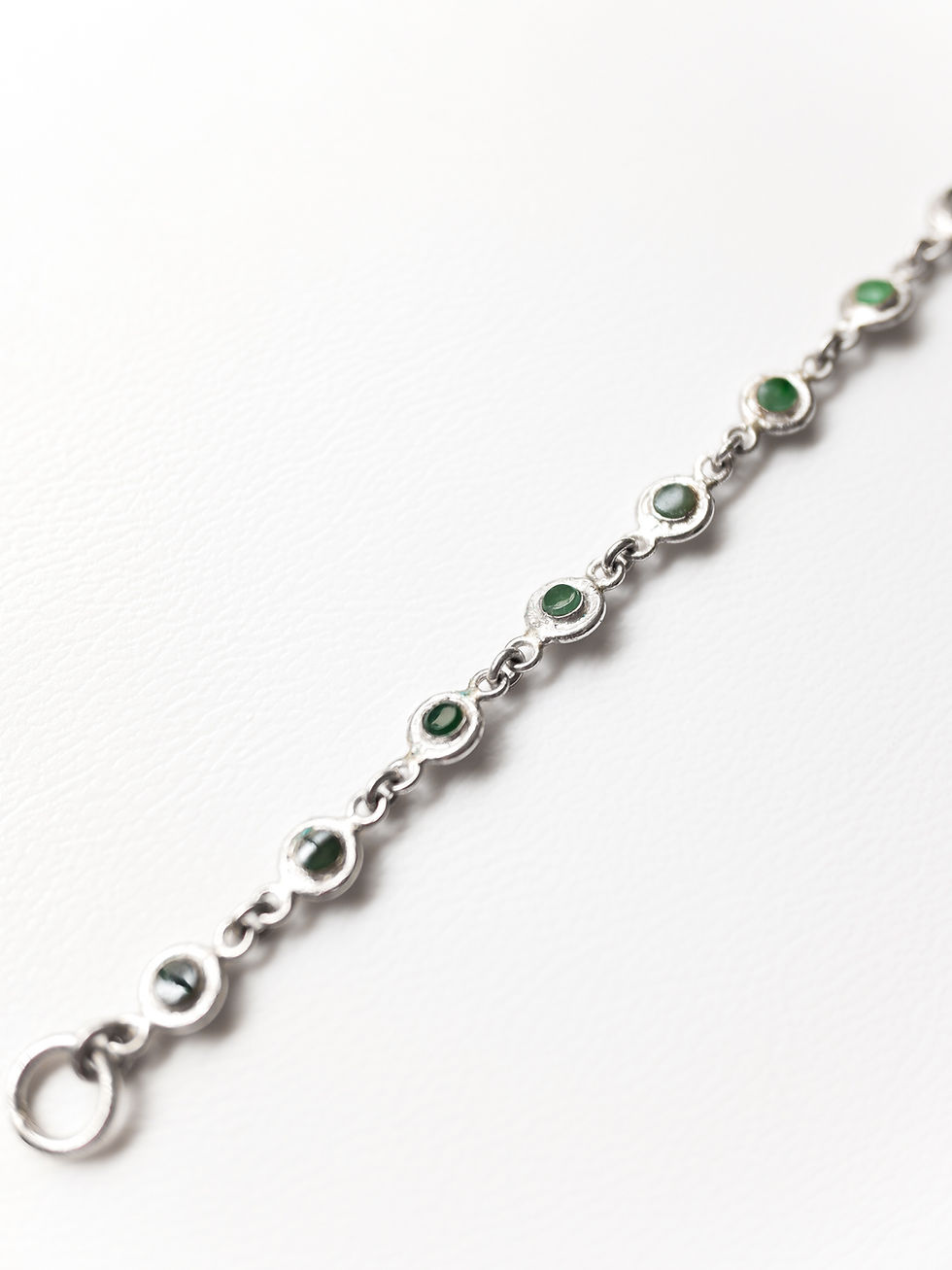 Thumbnail: JADED SILVER BRACELET