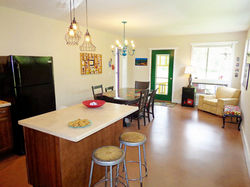 kitchen and dining