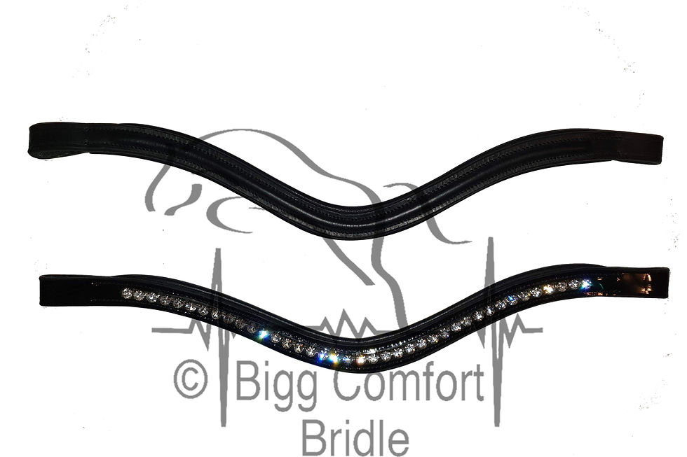 Thumbnail: Bigg Comfort Cavesson Petite Headpiece Bridle